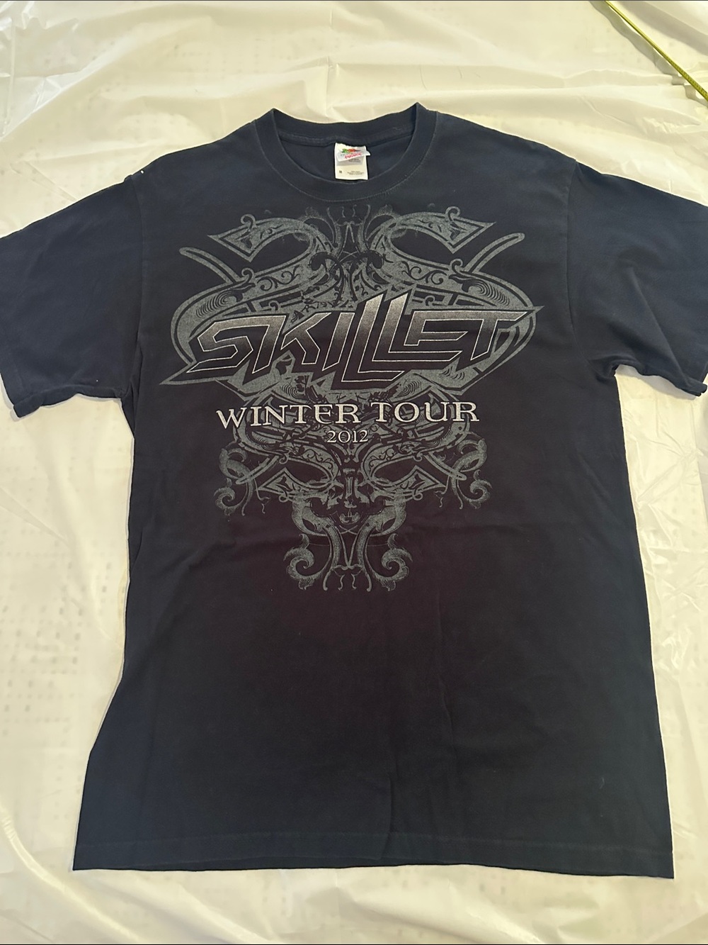 Skillet Winter Tour 2012 Graphic Band Tee Black Concert Shirt